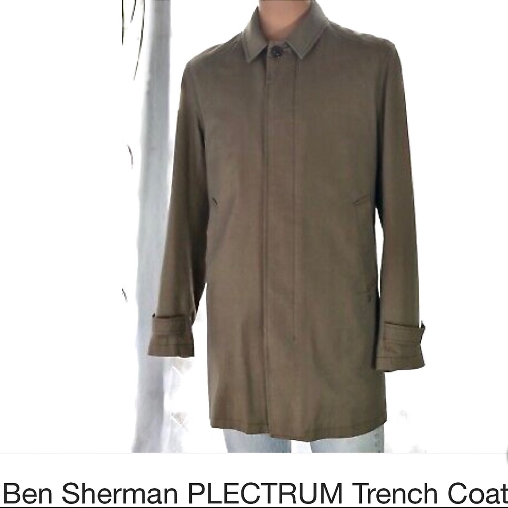 Ben Sherman Plectrum Khaki Trench Coat Size M